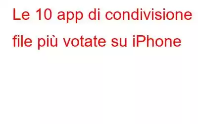 Le 10 app di condivisione file più votate su iPhone