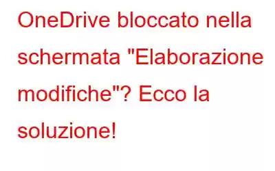 OneDrive bloccato nella schermata 