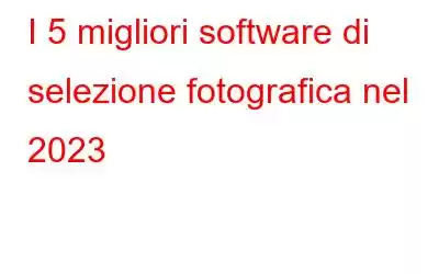 I 5 migliori software di selezione fotografica nel 2023