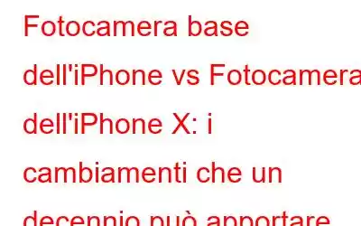 Fotocamera base dell'iPhone vs Fotocamera dell'iPhone X: i cambiamenti che un decennio può apportare