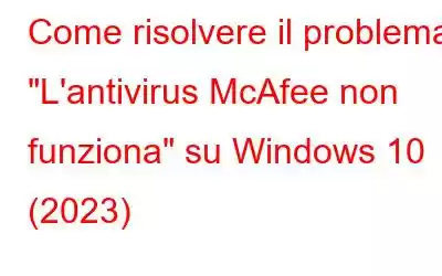 Come risolvere il problema 