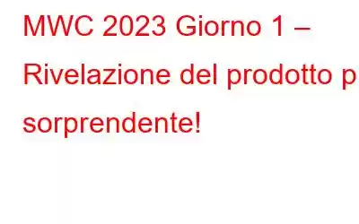 MWC 2023 Giorno 1 – Rivelazione del prodotto più sorprendente!