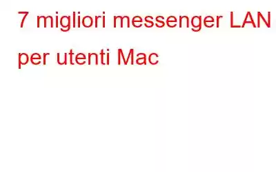 7 migliori messenger LAN per utenti Mac