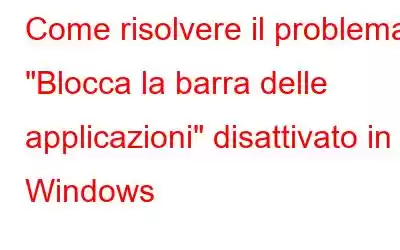 Come risolvere il problema 