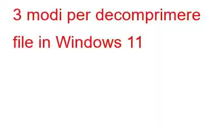 3 modi per decomprimere i file in Windows 11