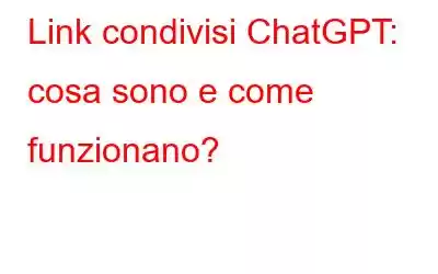 Link condivisi ChatGPT: cosa sono e come funzionano?