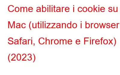 Come abilitare i cookie su Mac (utilizzando i browser Safari, Chrome e Firefox) (2023)