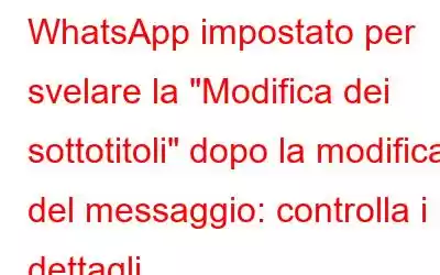 WhatsApp impostato per svelare la 