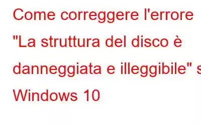 Come correggere l'errore 