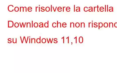 Come risolvere la cartella Download che non risponde su Windows 11,10