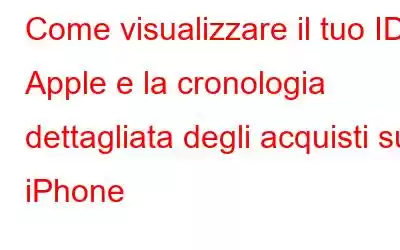 Come visualizzare il tuo ID Apple e la cronologia dettagliata degli acquisti su iPhone