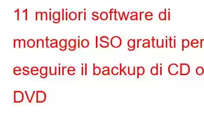 11 migliori software di montaggio ISO gratuiti per eseguire il backup di CD o DVD