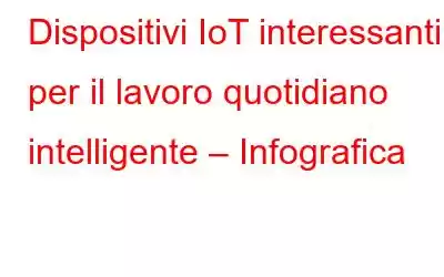 Dispositivi IoT interessanti per il lavoro quotidiano intelligente – Infografica