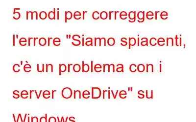 5 modi per correggere l'errore 