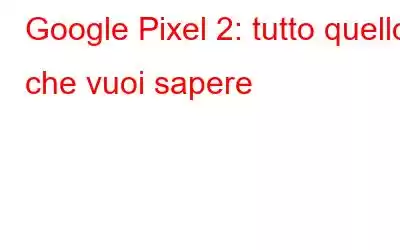 Google Pixel 2: tutto quello che vuoi sapere