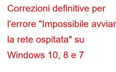 Correzioni definitive per l'errore 