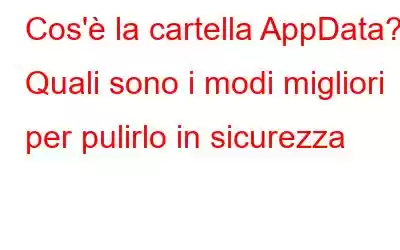 Cos'è la cartella AppData? Quali sono i modi migliori per pulirlo in sicurezza