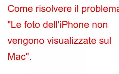 Come risolvere il problema 