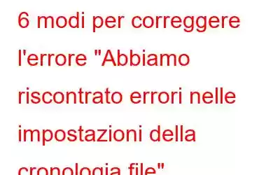 6 modi per correggere l'errore 