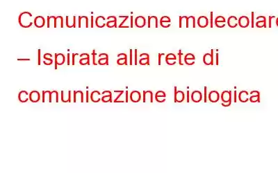 Comunicazione molecolare – Ispirata alla rete di comunicazione biologica