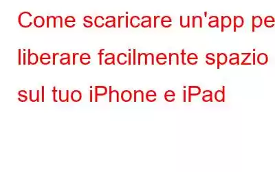 Come scaricare un'app per liberare facilmente spazio sul tuo iPhone e iPad