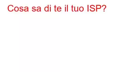 Cosa sa di te il tuo ISP?