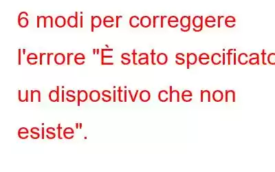 6 modi per correggere l'errore 