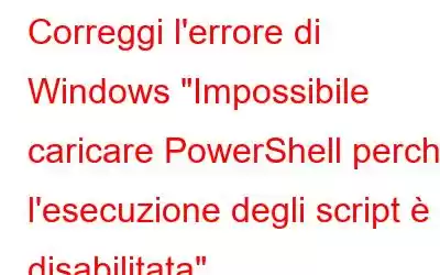 Correggi l'errore di Windows 