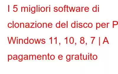 I 5 migliori software di clonazione del disco per PC Windows 11, 10, 8, 7 | A pagamento e gratuito