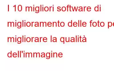 I 10 migliori software di miglioramento delle foto per migliorare la qualità dell'immagine